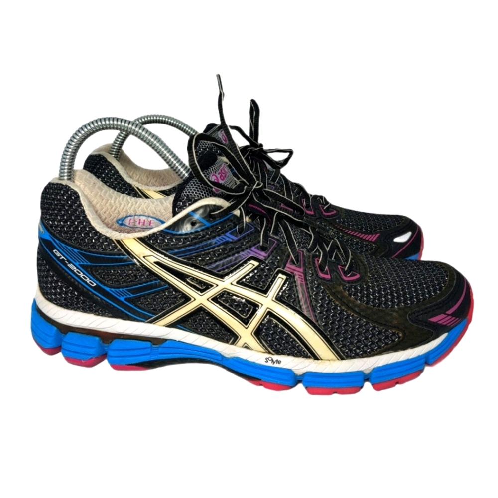 Asics GT 2000 Black/Blue Running Shoes Women's 9